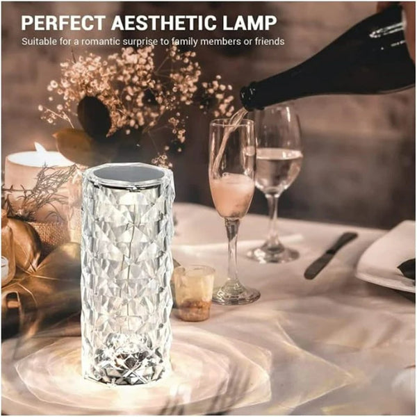 GlowGem - LED-Kristall-Lampe mit Touch Bedienung - Juvenda