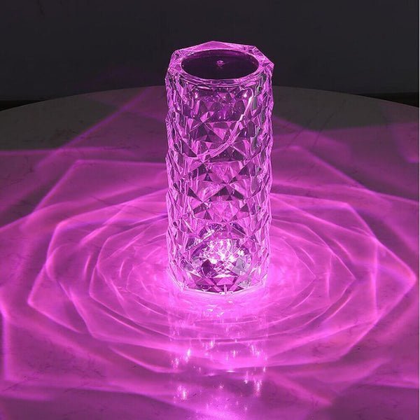 GlowGem - LED-Kristall-Lampe mit Touch Bedienung - Juvenda