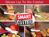 Smartcutter™ 2 in 1 Küchenmesser - Schneidet Lebensmittel in Sekundenschnelle - Juvenda